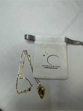 NWT Estrella & Luna 18" Gold Arrowhead Charm Necklace